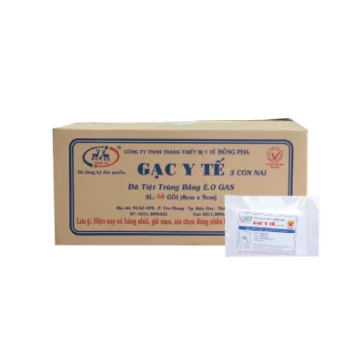 Gạc Y Tế Đông Pha Lớn Thùng 50 Gói